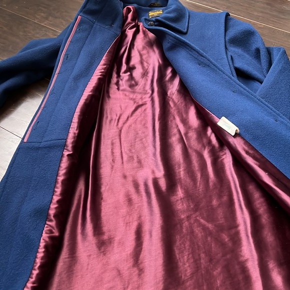 🔥électre Paris🔥 | Vintage royal blue pure virgin wool long peacoat - Picture 10 of 15